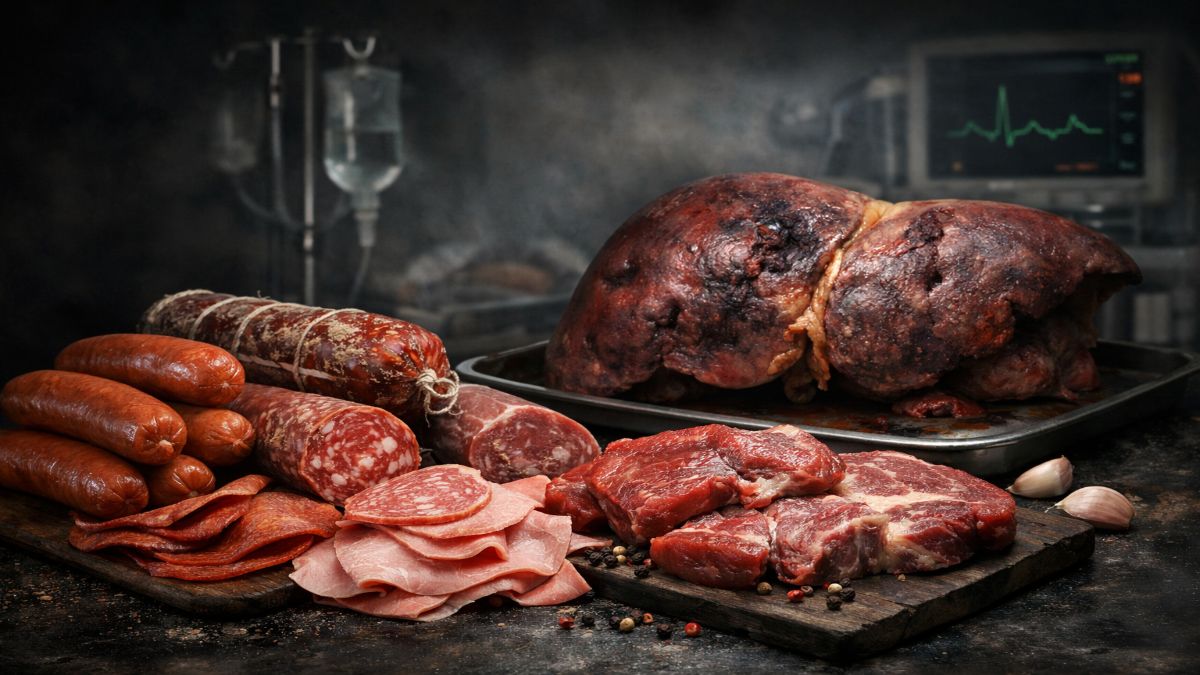 processed meat liver ko damage karta